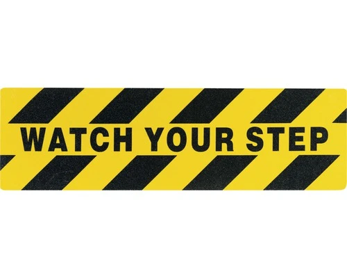 ROXOLID Zelfklevende Antislipmat 'watch Your Step' Geel 50x15 Cm 3 ROXOLID Zelfklevende Antislipmat 'watch Your Step' Geel 50x15 Cm