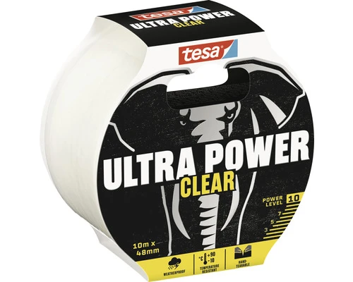 TESA Ultra Power Clear Reparatietape Transparant 48 Mm X 10 M 5 TESA Ultra Power Clear Reparatietape Transparant 48 Mm X 10 M - Afbeelding 3