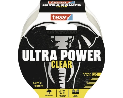 TESA Ultra Power Clear Reparatietape Transparant 48 Mm X 10 M 4 TESA Ultra Power Clear Reparatietape Transparant 48 Mm X 10 M - Afbeelding 2