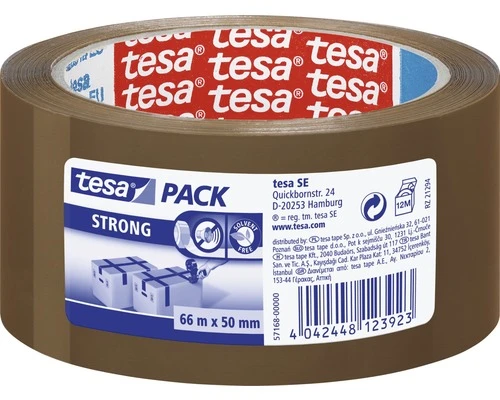 TESA Verpakkingstape Eco Bruin 66 M X 50 Mm 3 TESA Verpakkingstape Eco Bruin 66 M X 50 Mm