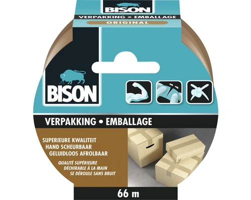 BISON Verpakkingstape Original 66 M X 50 Mm 3 BISON Verpakkingstape Original 66 M X 50 Mm