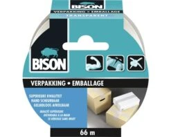 BISON Verpakkingstape Transparant 66 M X 50 Mm