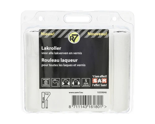 SAM R7 Lakroller Vilt 10 Cm 5 Stuks 6 SAM R7 Lakroller Vilt 10 Cm 5 Stuks - Afbeelding 4