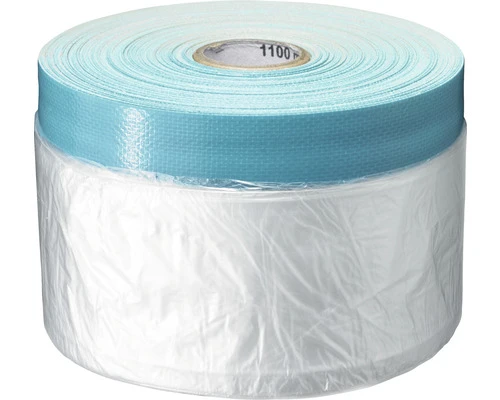 ROXOLID Schilderstape Met Folie Outdoor Blauw 20 M X 110 Cm 4 ROXOLID Schilderstape Met Folie Outdoor Blauw 20 M X 110 Cm - Afbeelding 2