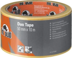 ROXOLID Duo Tape Dubbelzijdig Tapijttape Bruin 50 Mm X 10 M