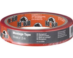 ROXOLID Montagetape Transparant 1,5 M X 19 Mm