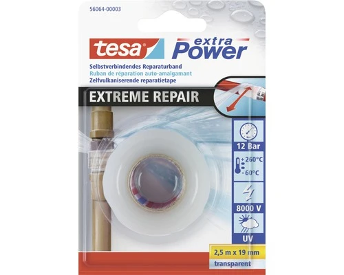 TESA Extra Power Extreme Repair Transparant 2,5 M X 19 Mm 3 TESA Extra Power Extreme Repair Transparant 2,5 M X 19 Mm
