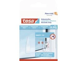 TESA Powerstrips Klevende Strips Transparant Voor Glas 0,2 Kg 16 Stuks