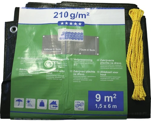 Afdekzeil Voor Hout Groen 1,5x6 M 4 Afdekzeil Voor Hout Groen 1,5x6 M - Afbeelding 2