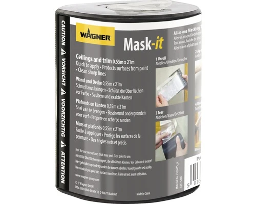 WAGNER Afdekfolie Met Tape 0,55x21 M 3 WAGNER Afdekfolie Met Tape 0,55x21 M