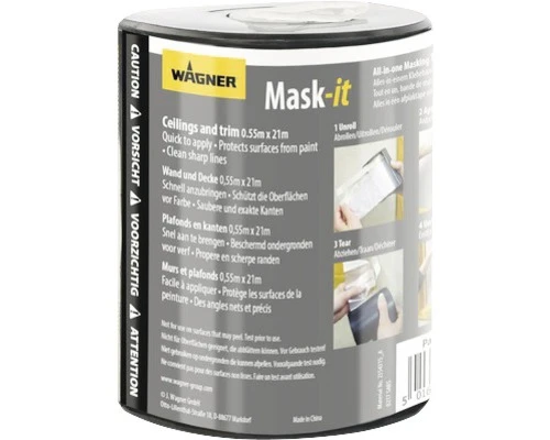 WAGNER Afdekfolie Met Tape 0,55x21 M 4 WAGNER Afdekfolie Met Tape 0,55x21 M - Afbeelding 2
