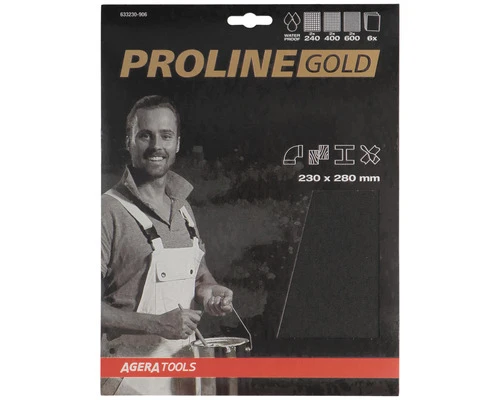 PROLINE GOLD Schuurpapier Waterproof Zwart P240/400/600 3 PROLINE GOLD Schuurpapier Waterproof Zwart P240/400/600