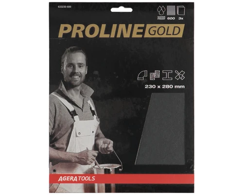 PROLINE GOLD Schuurpapier Waterproof Zwart P600 3 PROLINE GOLD Schuurpapier Waterproof Zwart P600