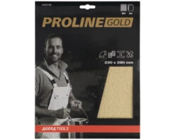 PROLINE GOLD Schuurpapier Vellen P80 Set à 3 Stuks