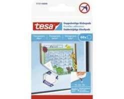 TESA Dubbelzijdige Kleefpads Transparant 60 Stuks