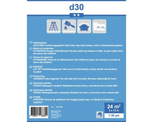 Schildersfolie Sterk Op Rol 2x12 M LDPE 4 Schildersfolie Sterk Op Rol 2x12 M LDPE - Afbeelding 2