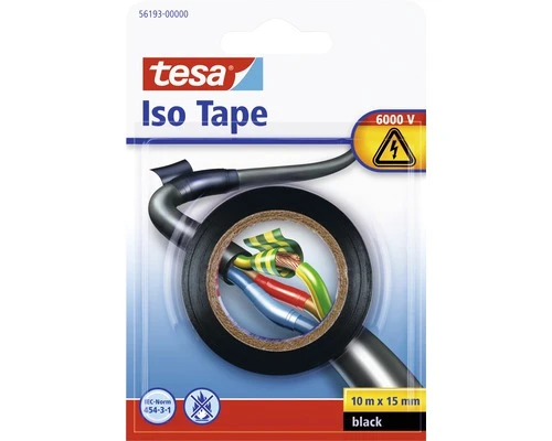 TESA Isolatie Tape Zwart 10 M X 15 Mm 3 TESA Isolatie Tape Zwart 10 M X 15 Mm