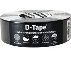 D-TAPE Permanent Duct Tape Zwart 50 M X 50 Mm