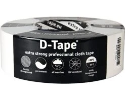 D-TAPE Permanent Duct Tape Wit 50 M X 50 Mm