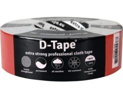 D-TAPE Permanent Duct Tape Rood 50 M X 50 Mm