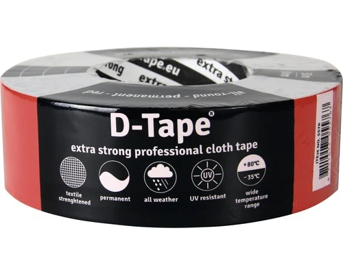 D-TAPE Permanent Duct Tape Rood 50 M X 50 Mm 3 D-TAPE Permanent Duct Tape Rood 50 M X 50 Mm